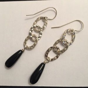 Silpada Black Onyx teardrop earrings