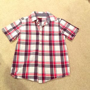 Red, white, and blue Gymboree button down