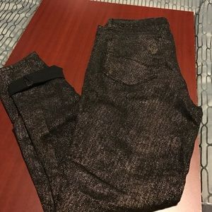 Gold and black jeans
