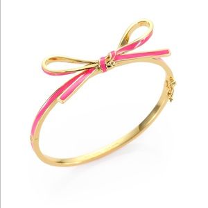 Kate Spade Bow Mini Bangle (in pink)