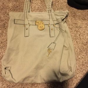 Michael Kors canvas tote bag