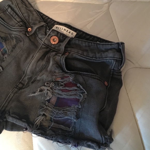 Ripped Denim Shorts