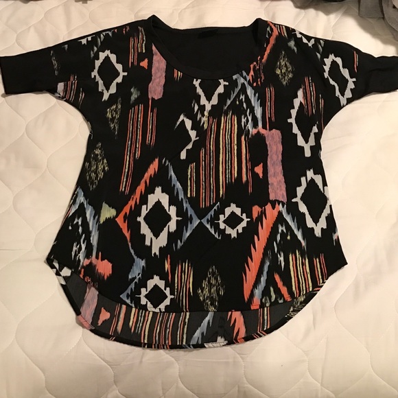 High low Daytrip Tribal top