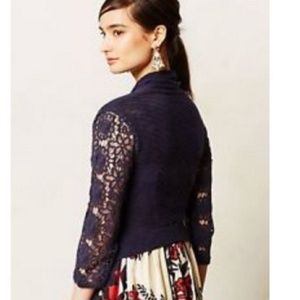 BNWT Lace sleeve cropped cardigan