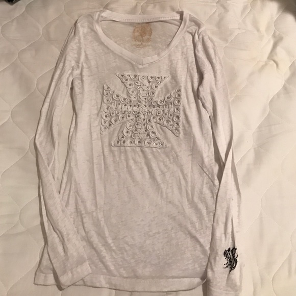 Velvet Stone burn out long sleeve