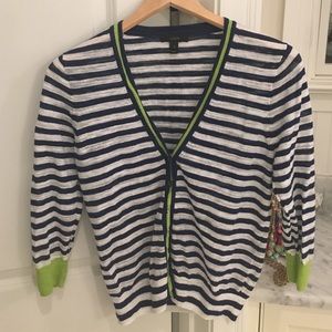 JCrew Stripe Cardigan