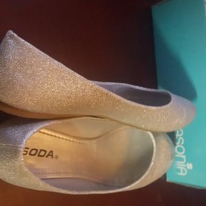 FINAL PRICE LOWERED  ..Sparkly silver Flatts! New