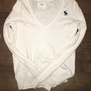 White long sleeve sweater from Abercrombie
