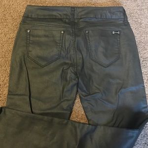 Black coated skinny jeans