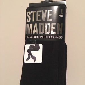 Steve Madden leggings -black-fuzzy inside