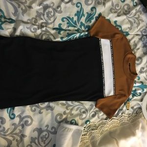 Body con high neck dress