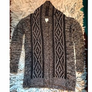 Black and Grey Cardigan