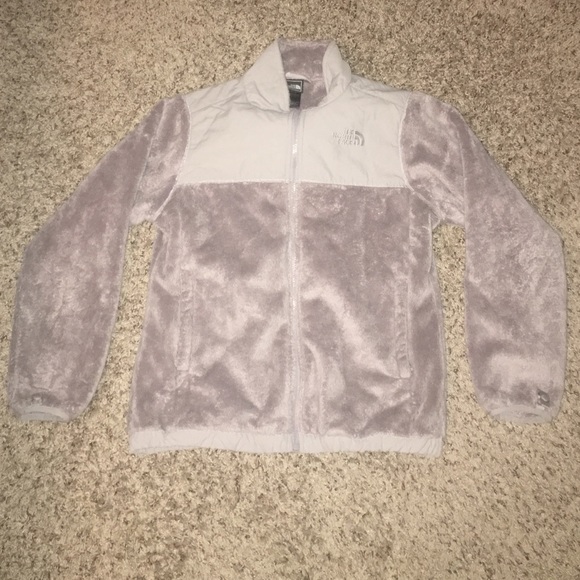 GIRLS fuzzy Northface jacket