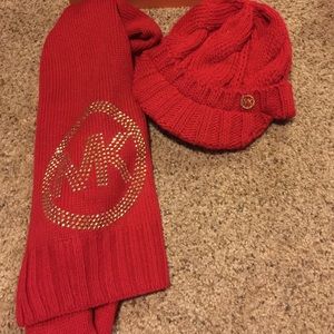 Michael Kors hat and scarf
