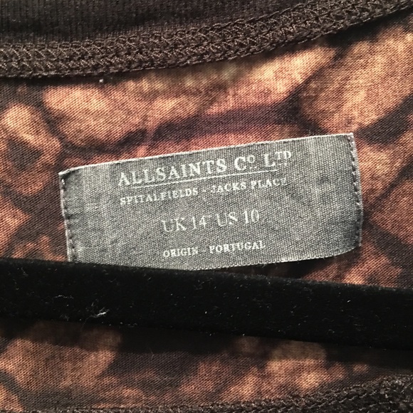 Flowy All Saints Python Tee - Picture 4 of 4