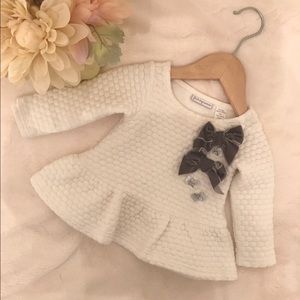 Baby girl warm sweater dress