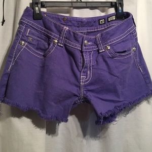 Miss me purple shorts