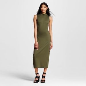 Who What Wear Women's Mock Neck Dress, BLACK