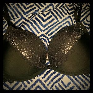 32D black with bling Victoria Secret Bra