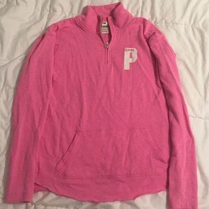 pink PINK quarter zip