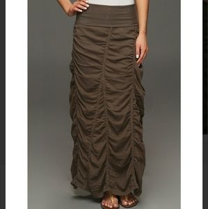 XCVI foldover waist pink peasant skirt