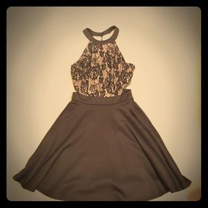Black lace dress