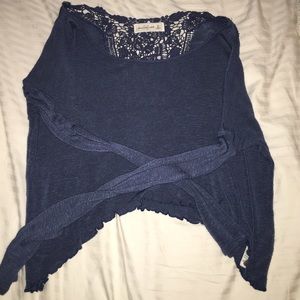 Long sleeve blue sweater from Abercrombie
