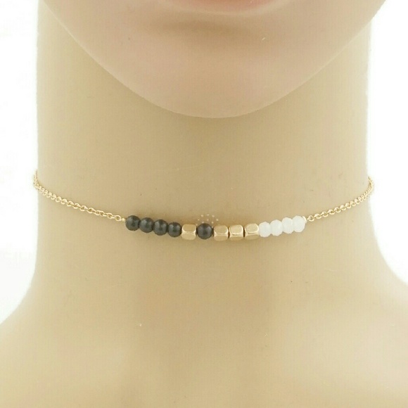 Jewelry - Semi Precious And Glass Bead Choker Necklaces