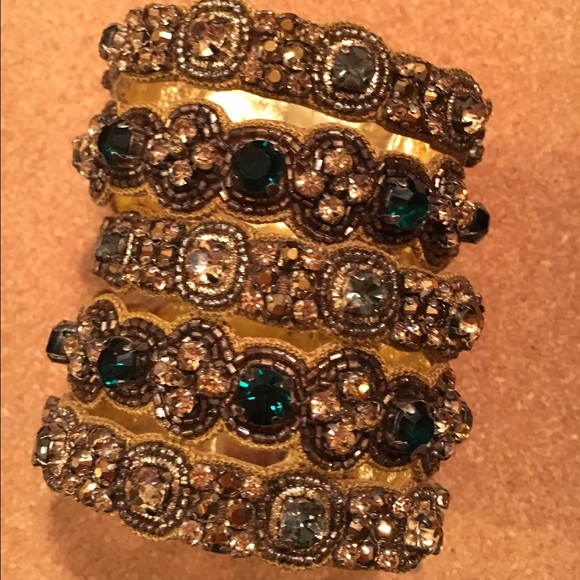 Beautiful Deepa Gurnani Statement Cuff Bracelet