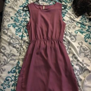 A light purple pink color dress
