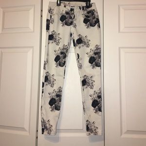 American Eagle Floral Denim