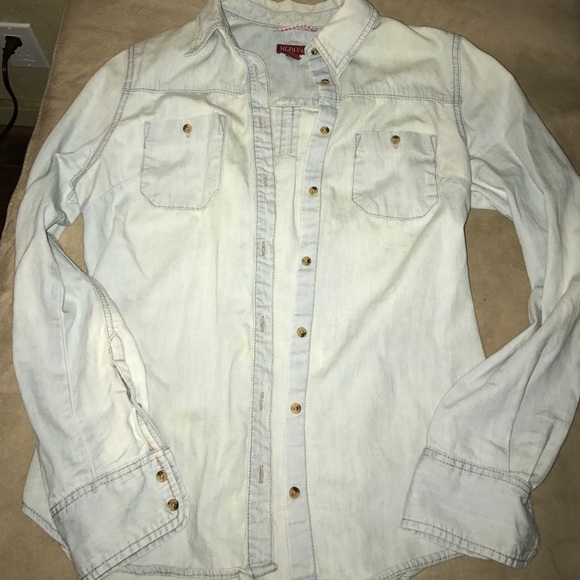 Small button up denim Mossimo shirt