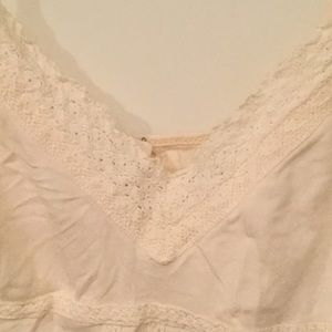 Cream Abercrombie and Fitch tank top