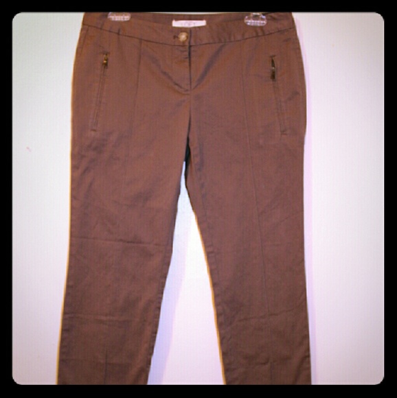 Loft - Tan Skinny Pant