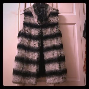 Super soft and cozy Rachel Zoe fur vest
