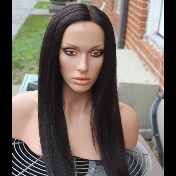 18" Malaysian straight Lace front wig