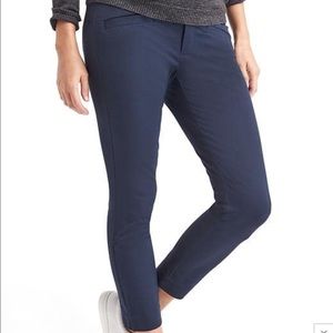 Gap Maternity 🤰navy blue stretch ankle pants 10
