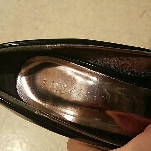 Liliana patent leather black silver stilettos - Picture 4 of 4