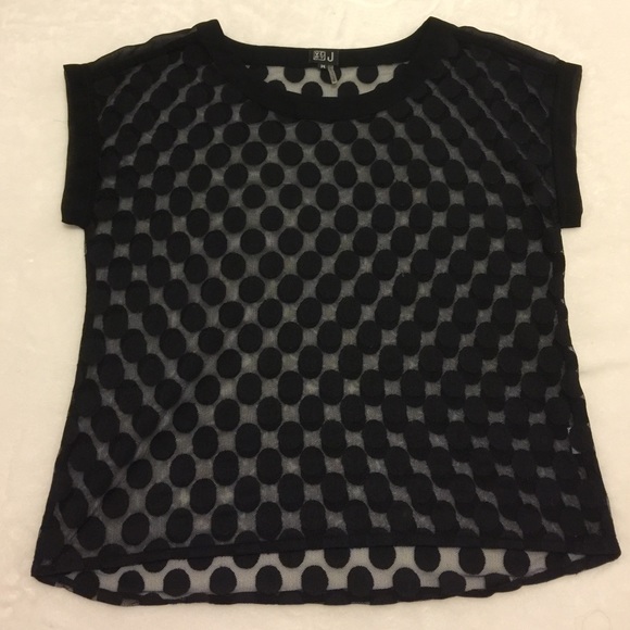 Sheer Polka Dot Blouse - Picture 2 of 2