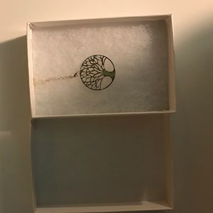 Silver tree of life necklace