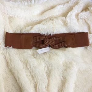 NY&C Brown Corded Belt w/ Elastic Band