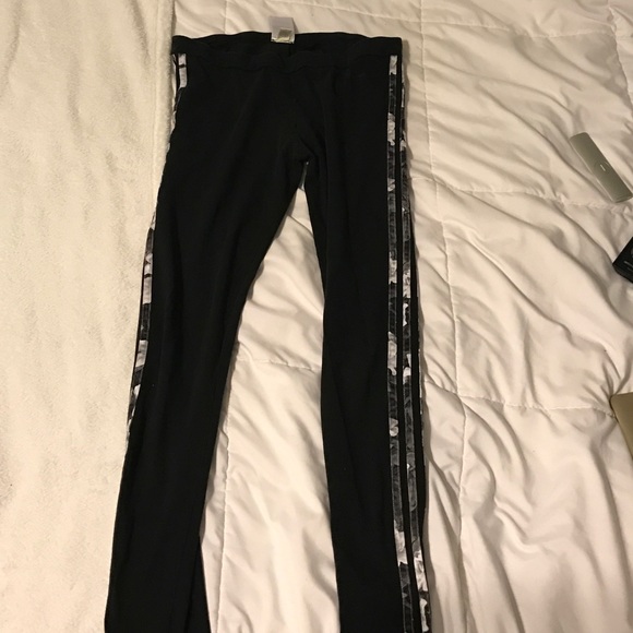 Adidas Neo cotton leggings with floral stripes