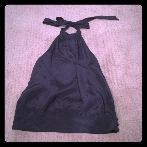 Ann Taylor black silk halter top. Gorgeous.