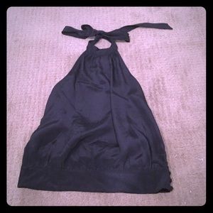 Ann Taylor black silk halter top. Gorgeous.
