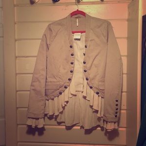 Cute beige free people blazer