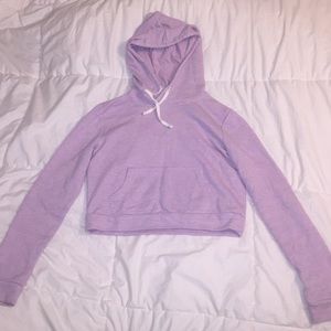 Lavender cropped hoodie