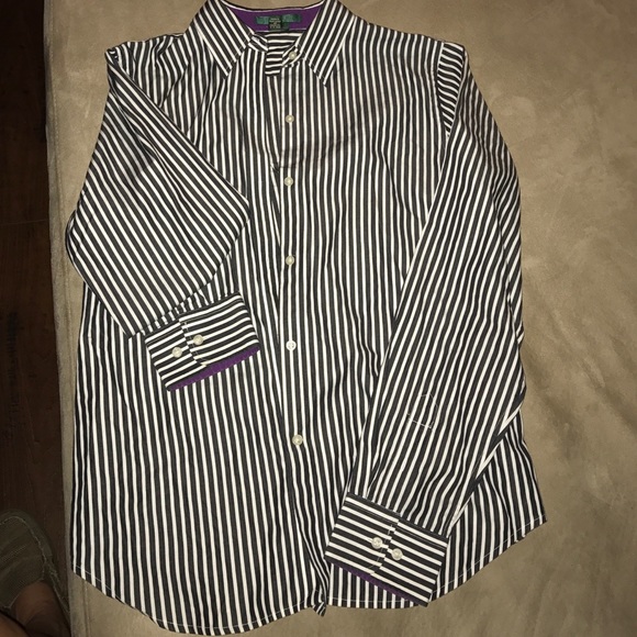 Medium RalphLauren striped dress shirt