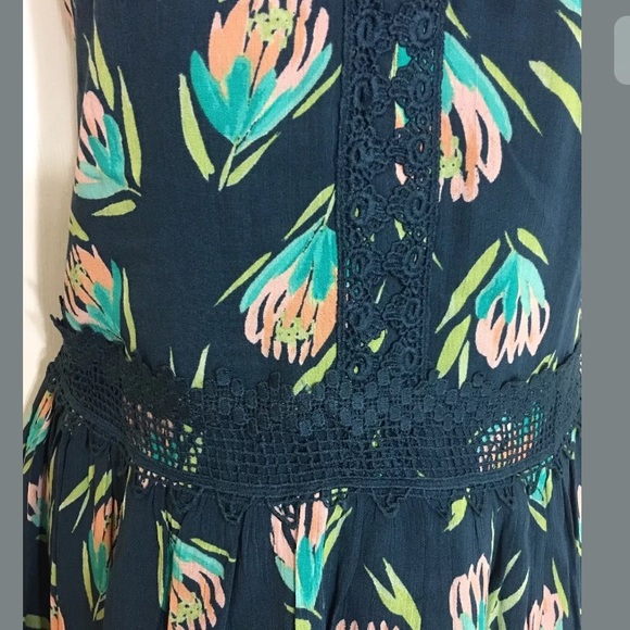 LC Lauren Conrad Lace Trim Spaghetti Strap Dress - Picture 3 of 8
