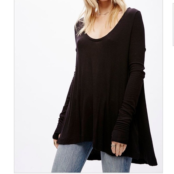 Free People Tops - Free People Malibu Thermal Long Sleeve Top