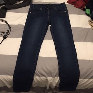 Fleece lined skinny jeans